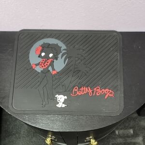 Vintage Betty Boop Utility Mat Rare Factory Error Tropical Scene with Pudgy NOS